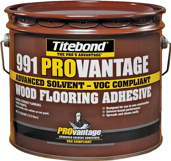Titebond PROvantage 8179 Wood Floor Adhesive, Liquid, Solvent, Beige, 3.5 gal Pail [SKU: ORG8158545]