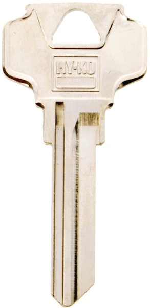 HY-KO 11010DE8 Key Blank, Brass, Nickel, For: Dexter Cabinet, House Locks and Padlocks [SKU: ORG9159567]