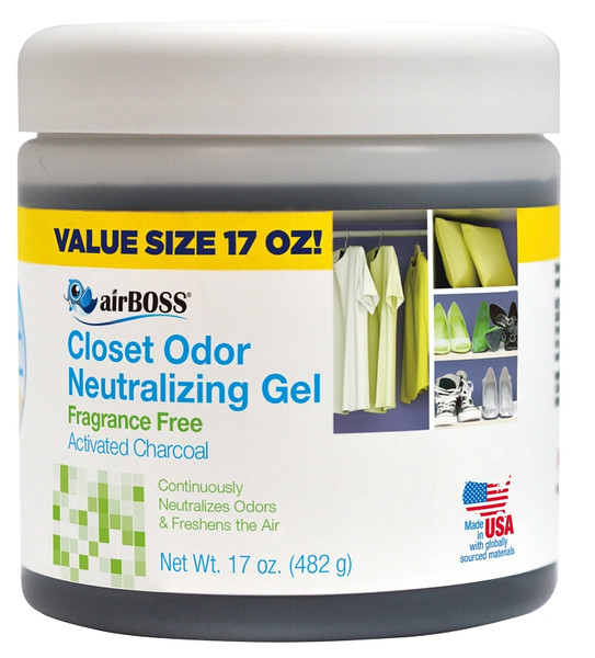 airBOSS 671.6T Closet Odor Neutralizing, 17 oz Gel, Solid [SKU: ORG5913819]