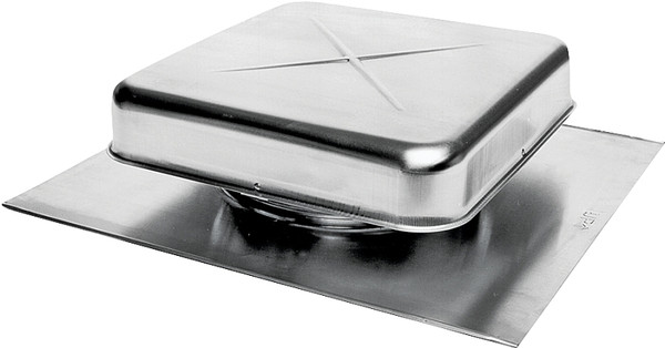 LOMANCO LomanCool 550 Static Vent, 15-3/8 in OAW, 50 sq-in Net Free Ventilating Area, Aluminum, Mill [SKU: ORG9268434]