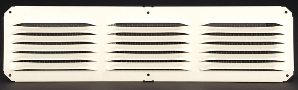 LOMANCO LomanCool C416W Cornice Vent, 4 in L, 16 in W, 25 sq-ft Net Free Ventilating Area, Aluminum, White [SKU: ORG4218699]