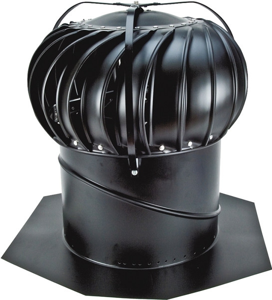 LOMANCO Whirlybird BEB14B Turbine Ventilator, 14 in Dia Throat, Aluminum, Black [SKU: ORG9082900]