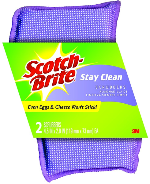 Scotch-Brite 202 Clean Rinse Scrubber, 4-1/2 in L, 2.7 in W [SKU: ORG7922131]