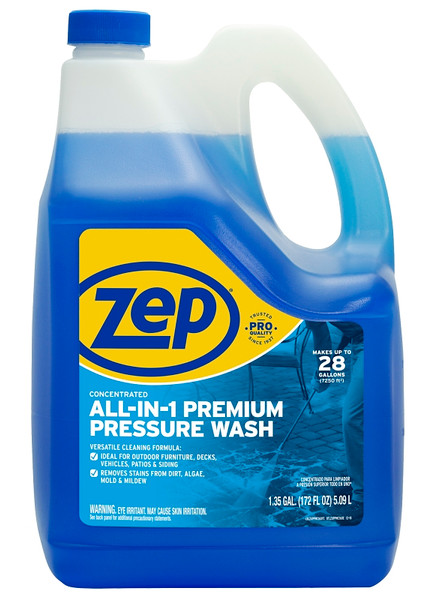 Zep ZUPPWC160 Pressure Washer Concentrate, Liquid, Characteristic, 1.35 gal [SKU: ORG3859766]