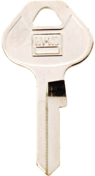 HY-KO 11010M19 Key Blank, Brass, Nickel, For: Master Locks and Padlocks [SKU: ORG1226976]