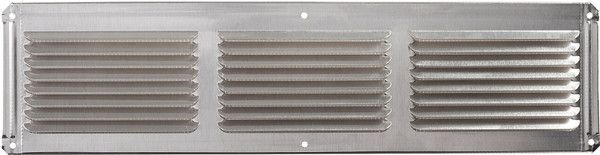 Master Flow EAC16X4 Undereave Vent, 4 in L, 16 in W, 26 sq-ft Net Free Ventilating Area, Aluminum, Mill [SKU: ORG6246300]