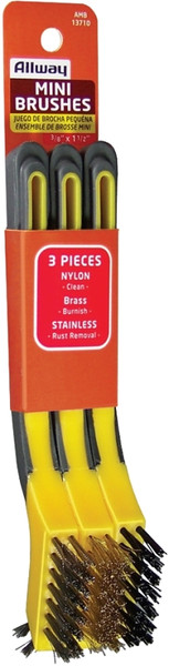 ALLWAY TOOLS AMB Brush Set, Mini, 3-Brush [SKU: ORG7371024]