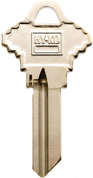 HY-KO 11010SC19 Key Blank, Brass, Nickel, For: Schlage Cabinet, House Locks and Padlocks [SKU: ORG7002777]