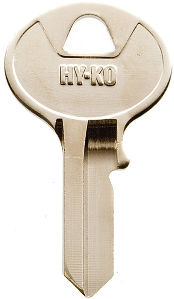 HY-KO 11010VR3 Key Blank, Brass, Nickel, For: Viro Cabinet, House Locks and Padlocks [SKU: ORG7563364]