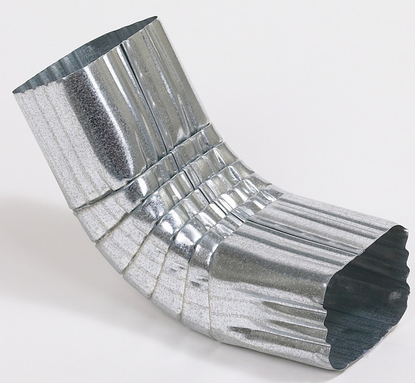 Amerimax 29264 Downspout Front Elbow, Galvanized [SKU: ORG6787956]