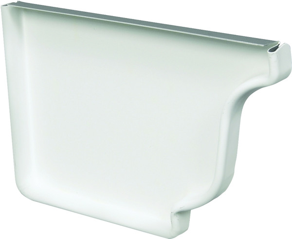 Amerimax 27005 Gutter End Cap, 5 in L, Polypropylene, White [SKU: ORG6458939]