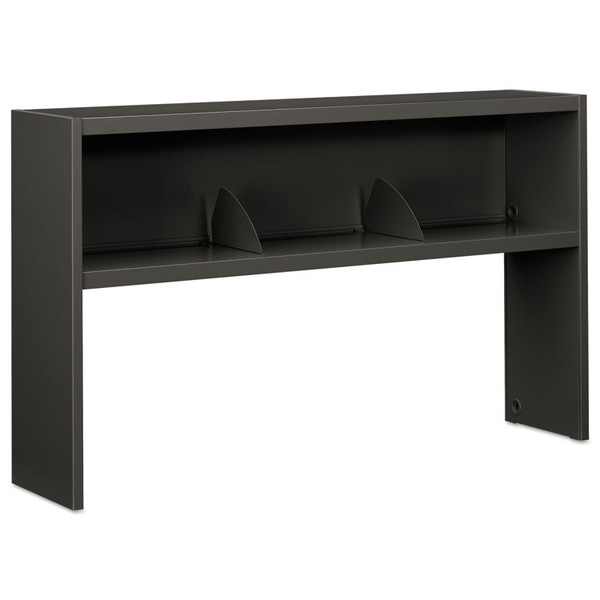 38000 Series Stack On Open Shelf Hutch, 60w x 13.5d x 34.75h, Charcoal [SKU: HON386560NS]