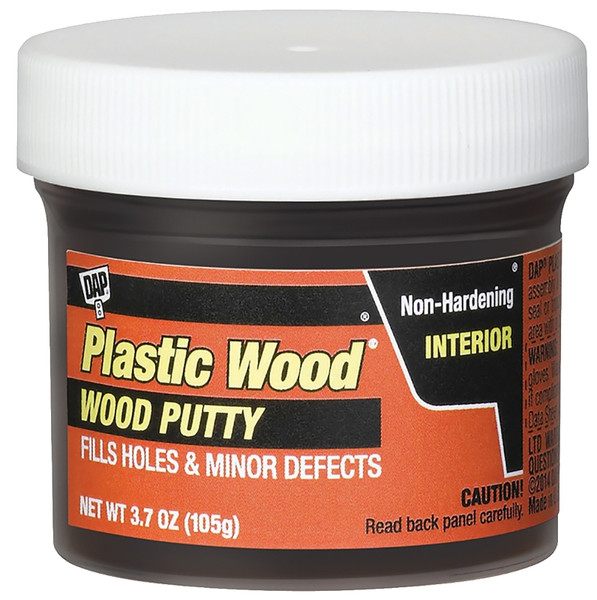 DAP Plastic Wood 21266 Wood Putty, Paste, Mild, Pleasant, Ebony, 3.7 oz [SKU: ORG7800725]