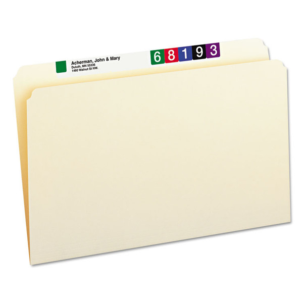 Manila File Folders, Straight Tabs, Legal Size, 0.75" Expansion, Manila, 100/Box [SKU: SMD15300]