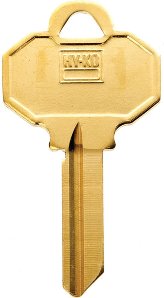 HY-KO 11010BW6 Key Blank, Brass, Nickel, For: Baldwin Cabinet, House Locks and Padlocks [SKU: ORG8478430]
