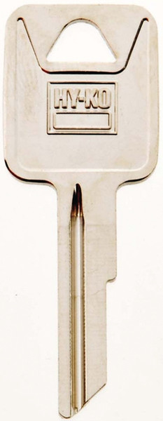 HY-KO 11010RA4 Automotive Key Blank, Brass, Nickel, For: AMC Vehicle Locks [SKU: ORG9510496]