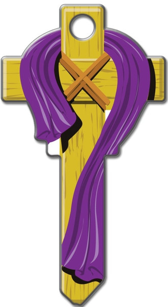 Lucky Line Key Shapes Series B124K Key Blank, Brass, Enamel, For: Kwikset Locks [SKU: ORG1424068]