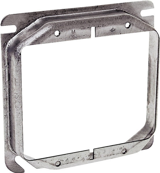 RACO 8769 Box Cover, 5/8 in L, 4 in W, Square, 2 -Gang, Steel, Gray [SKU: ORG6641146]