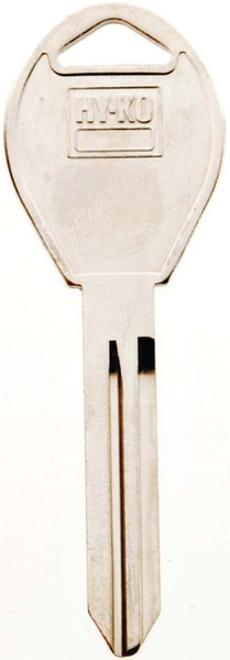 HY-KO 11010DA34 Automotive Key Blank, Brass, Nickel, For: Nissan Vehicle Locks [SKU: ORG9582925]