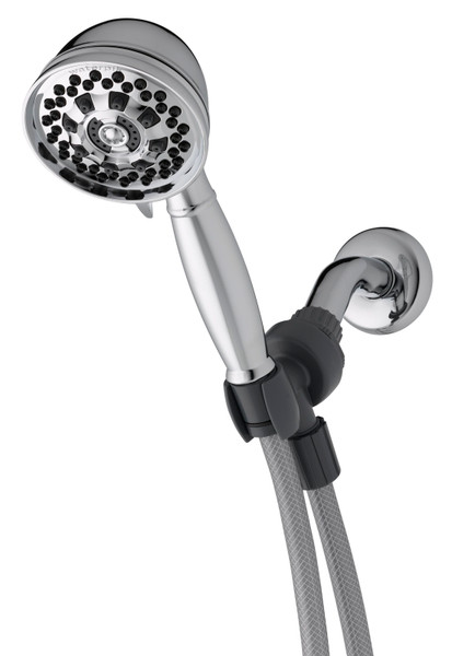 Waterpik XAT-643E Handheld Shower Head, 1.8 gpm, 6 Spray Settings, Chrome, 5 ft L Hose [SKU: ORG1969781]