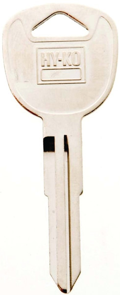 HY-KO 11010KK1 Automotive Key Blank, Brass, Nickel, For: Kia Vehicle Locks [SKU: ORG3142569]