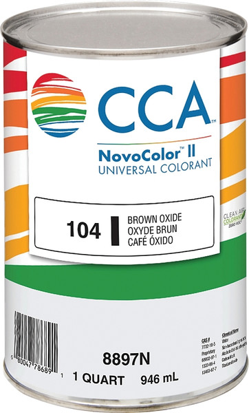 CCA NovoColor II Series 076.008897N.005 Universal Colorant, Brown, Liquid, 1 qt [SKU: ORG8306847]