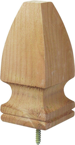 UFP 106515 Post Top, 6-3/4 in H, French Gothic, Pine, White [SKU: ORG6782395]