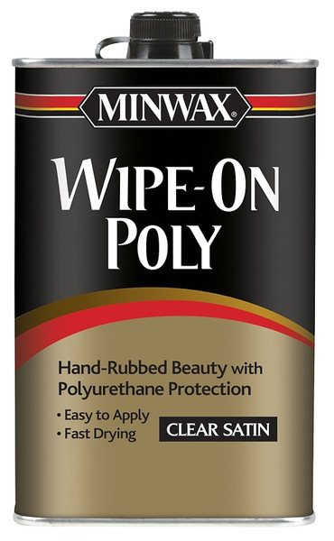 Minwax 60910000 Wipe-On Poly Paint, Liquid, Clear, 1 qt, Can [SKU: ORG6496871]