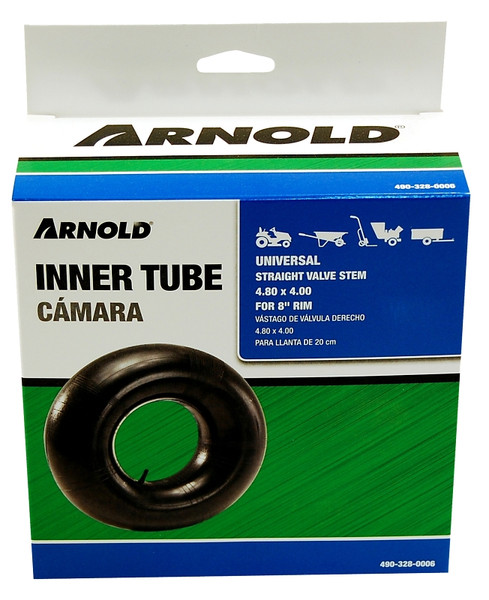 ARNOLD 490-328-0006 Wheelbarrow Inner Tube, 16 in, For: 8 in Rim, 4.80 x 4 in Tire [SKU: ORG4906780]