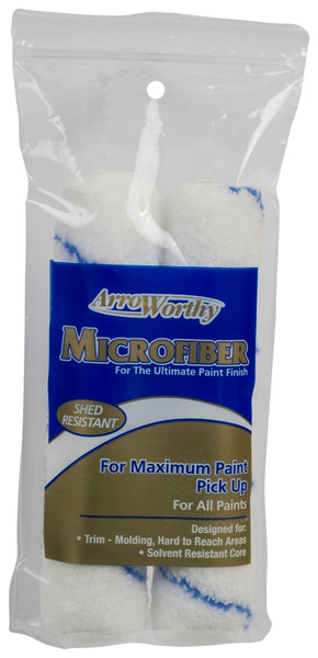 Arroworthy 6.5-MFR3T/P Paint Roller Cover, 3/8 in Thick Nap, 6-1/2 in L, Microfiber Cover [SKU: ORG3128642]