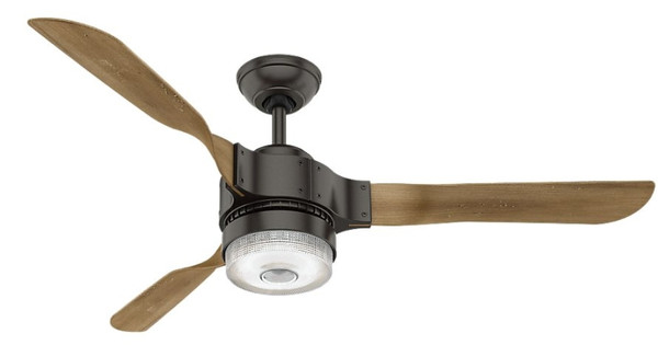 Hunter SIMPLEconnect Wi-Fi Series 59226 Ceiling Fan with Light Kit, Plastic, Noble Bronze [SKU: ORG2304129]