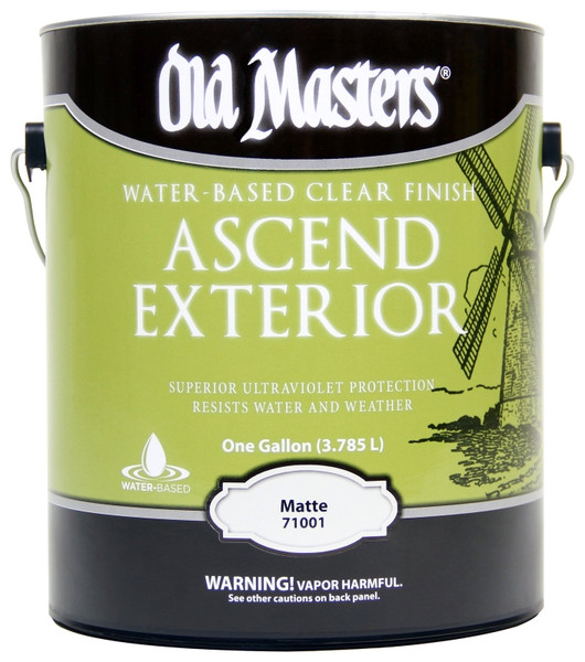 Old Masters Ascend Exterior 71001 Exterior Finish, Matte, Liquid, 1 gal [SKU: ORG1113489]