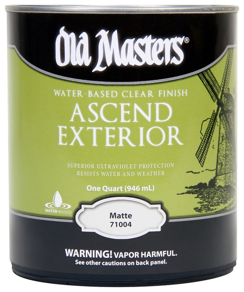 Old Masters 71004 Exterior Finish, Matte, Liquid, Clear, 1 qt [SKU: ORG7860273]