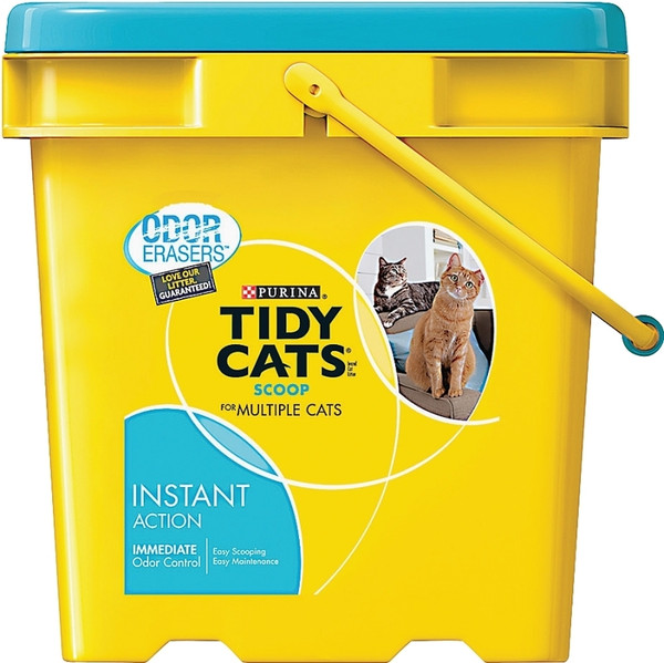 Tidy Cats Instant Action 7023010785 Cat Litter, 35 lb Capacity, Gray/Tan, Granular Jug [SKU: ORG7505035]