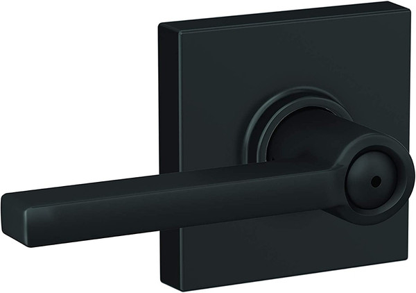 Schlage F Series F40 V LAT 622 COL Privacy Door Lockset with Trim, Pushbutton Lock, Lever Handle, Metal/Zinc [SKU: ORG7457062]