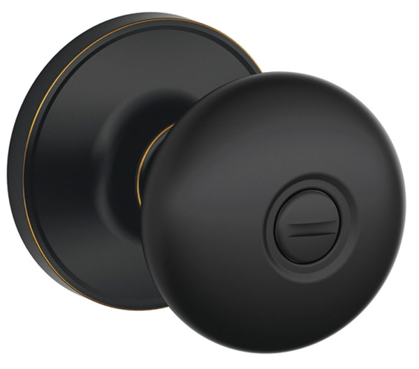 Dexter J Series J40 STR 716 Privacy Knob, Aged Bronze, 2-3/8, 2-3/4 in Backset, 1-3/8 to 1-3/4 in Thick Door [SKU: ORG8790719]