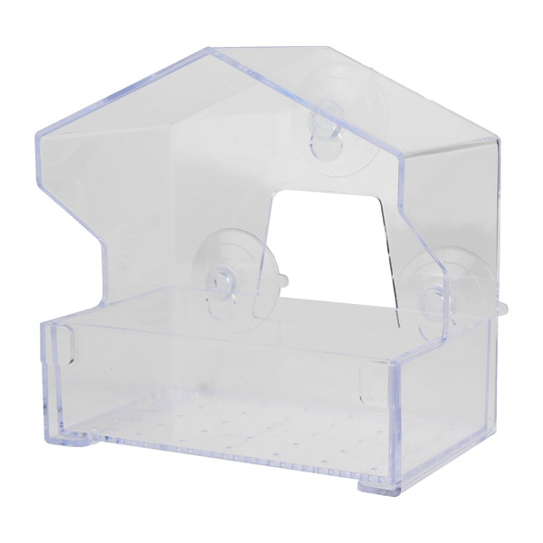 Perky-Pet 345 Small Bird Feeder, 0.5 lb, Black-Oil Sunflower Seed, Mixed Seed, Sunflower Chips, Safflower Seed [SKU: ORG0012393]