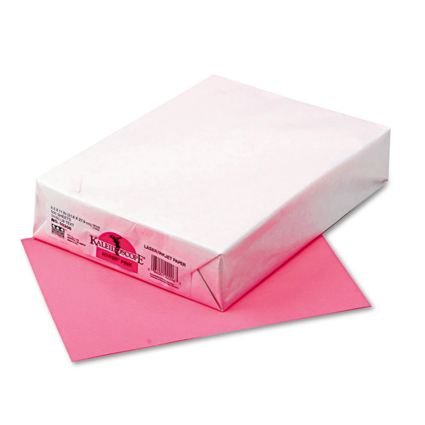Kaleidoscope Multipurpose Colored Paper, 24 lb Bond Weight, 8.5 x 11, Hyper Pink, 500/Ream [SKU: PAC102206]