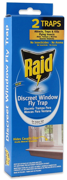 Pic FLYHIDE-RAID Window Fly Trap, Solid, 2 Pack [SKU: ORG4303038]