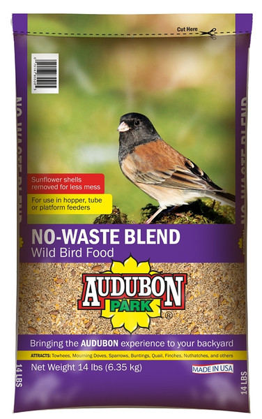 Audubon Park 12618 Wild Bird Food, No-Waste Blend, 14 lb [SKU: ORG3595782]