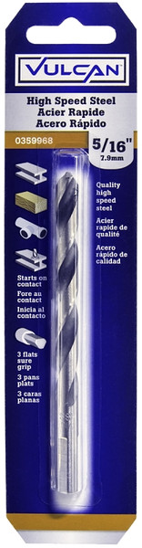 Vulcan Drill Bit, Hi-SPD, Steel, 5/16 in [SKU: ORG0359968]