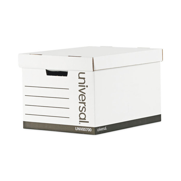 Medium-Duty Lift-Off Lid Boxes, Letter/Legal Files, 12" x 15" x 10", White, 12/Carton [SKU: UNV85700]