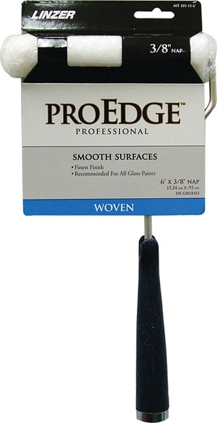 Linzer MT101-11 6IN Mini Roller, 3/8 in Nap, Woven Fabric Cover, Threaded Handle, 6 in L Roller [SKU: ORG3892361]