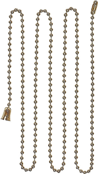 Eaton Wiring Devices BP331BB Ball Chain with End Bell and Connector, #6 Chain, 3 ft L Chain, Brass [SKU: ORG4544862]