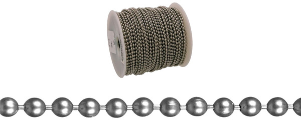 BARON 7263 Ball Chain, #36, 164 ft L, Chrome-Plated [SKU: ORG7232671]