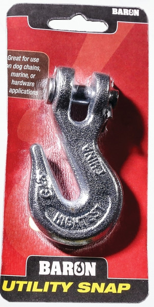 BARON C-330-5/16 Clevis Grab Hook, 3900 lb Working Load, Steel, Electro-Galvanized [SKU: ORG6761647]