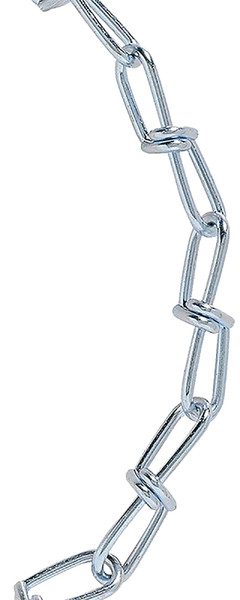 BARON 7202 Double Loop Chain, #2/0, 155 ft L, 255 lb Working Load, Zinc [SKU: ORG7467624]