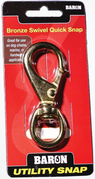 BARON C-251B-1 Quick Snap, 60 lb Working Load, Solid Bronze, Polished [SKU: ORG6760037]