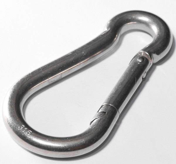 BARON 2450-1/2SM Spring Hook, 700 lb Working Load, Stainless Steel [SKU: ORG7187859]