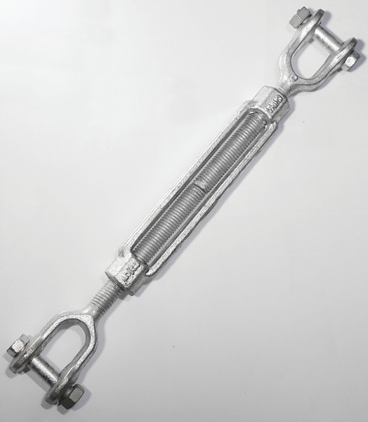 BARON 19-5/8X12 Turnbuckle, 3500 lb Working Load, 5/8 in Thread, Jaw, Jaw, 12 in L Take-Up, Galvanized Steel [SKU: ORG6346514]